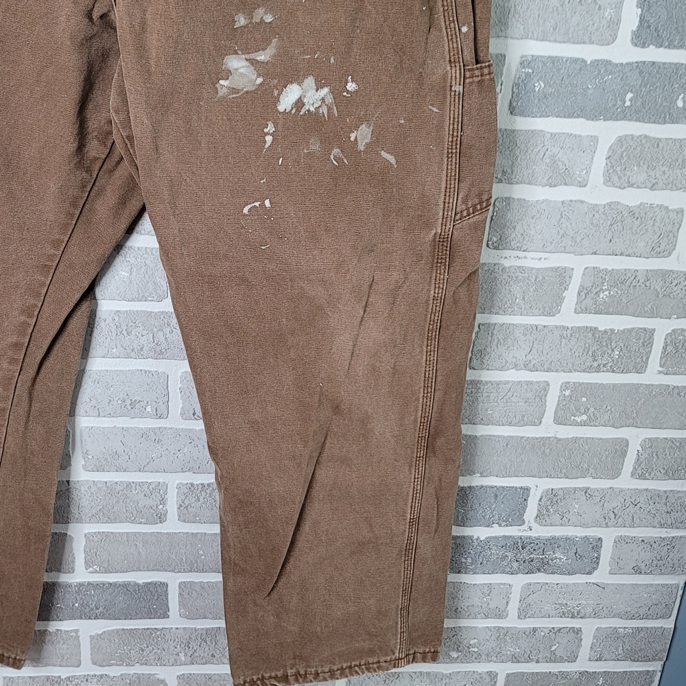 Dickies Brown Canvas Work Pants  Painters Fashion Work Wear Men's Size 42 x 30 - Picture 6 of 16